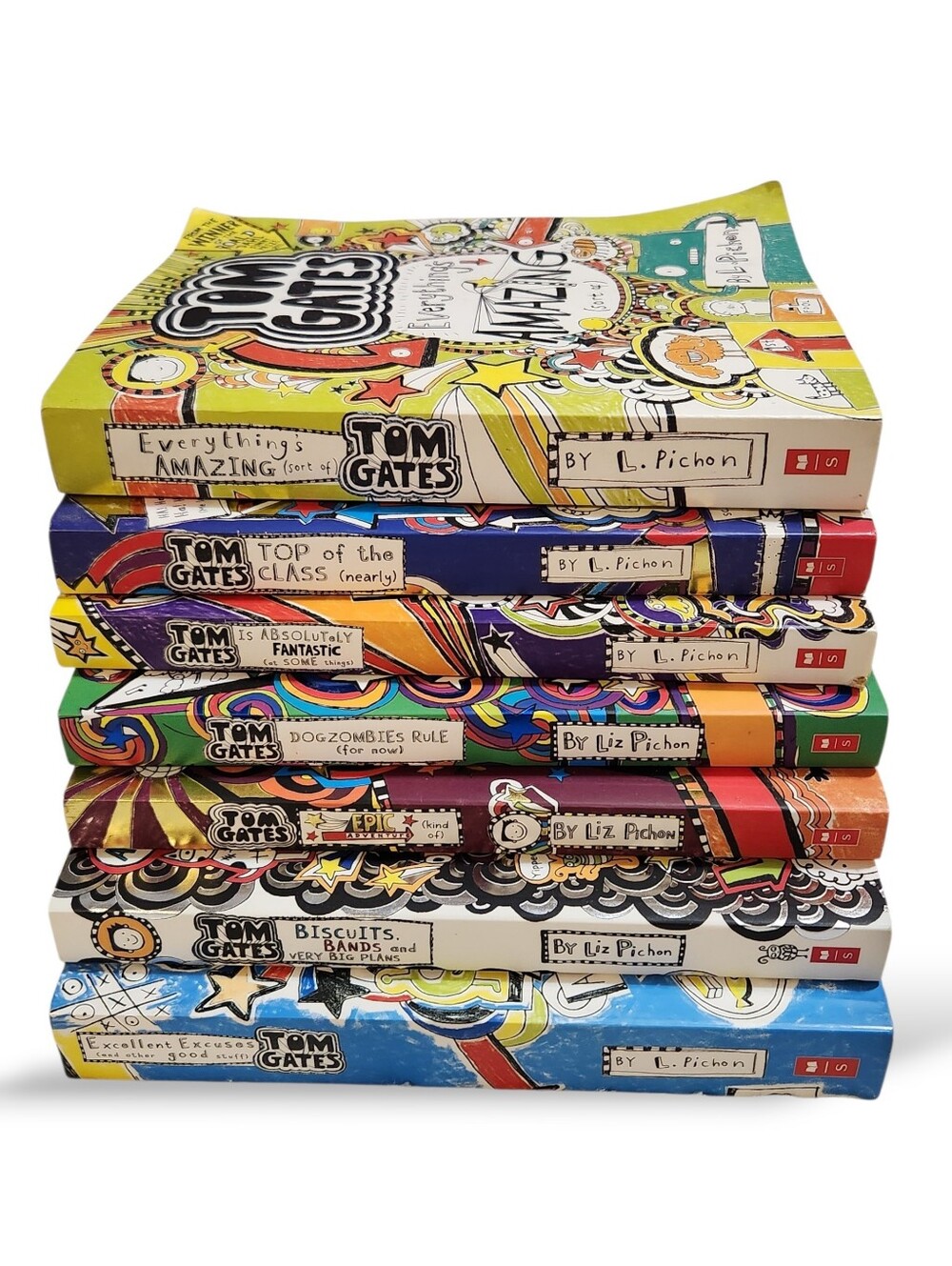 Tom Gates Book Collection by Liz Pichon - Set of 7